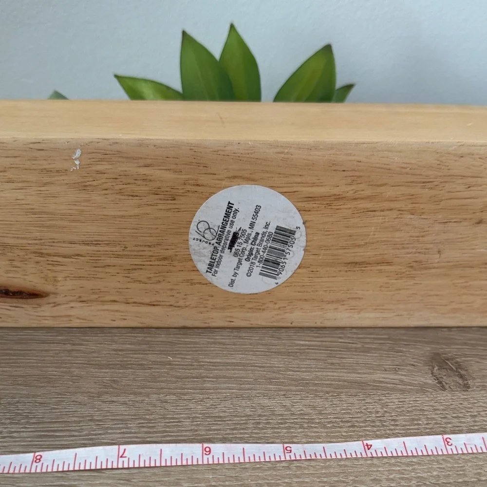 Target Project 62 Wooden Planter with Artificial Succulents
